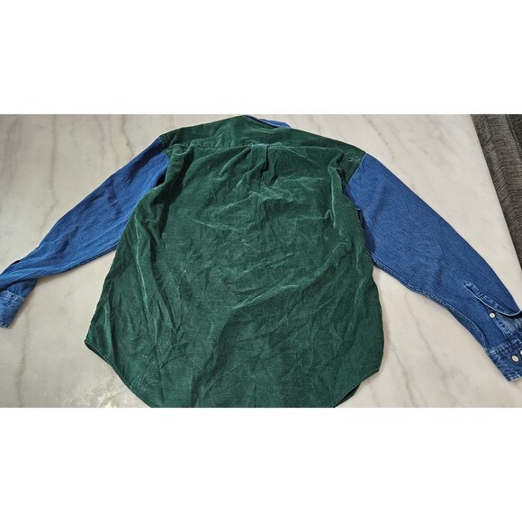 Authentic Mountain Outfittens Green Button Down Long Sleeves Men's Shirt Size M - Picture 2 of 8